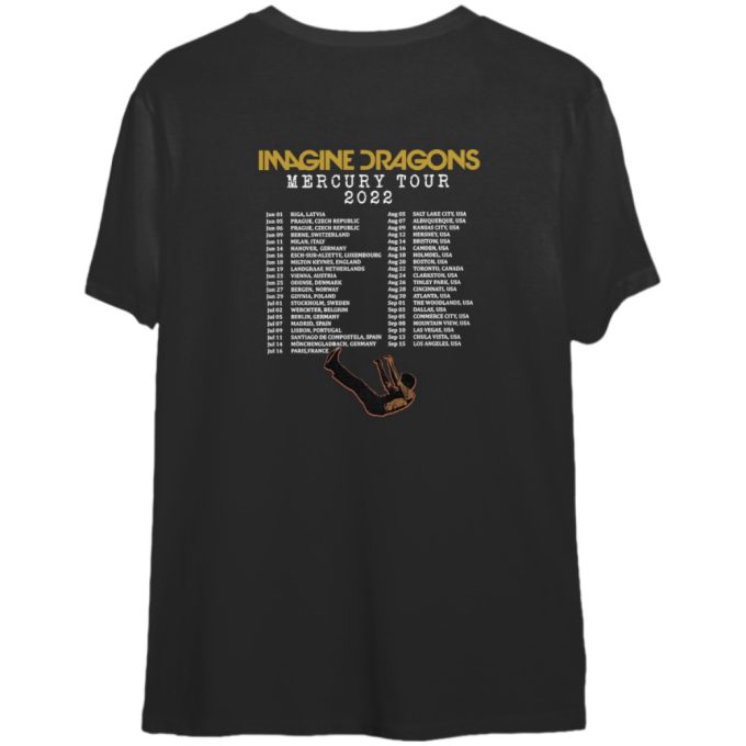 Imagine Dragons Mercury Tour 2022 TShirt