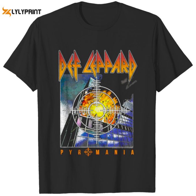 Rock Your Style with Def Leppard Pyromania T-Shirt – Authentic Band Merchandise
