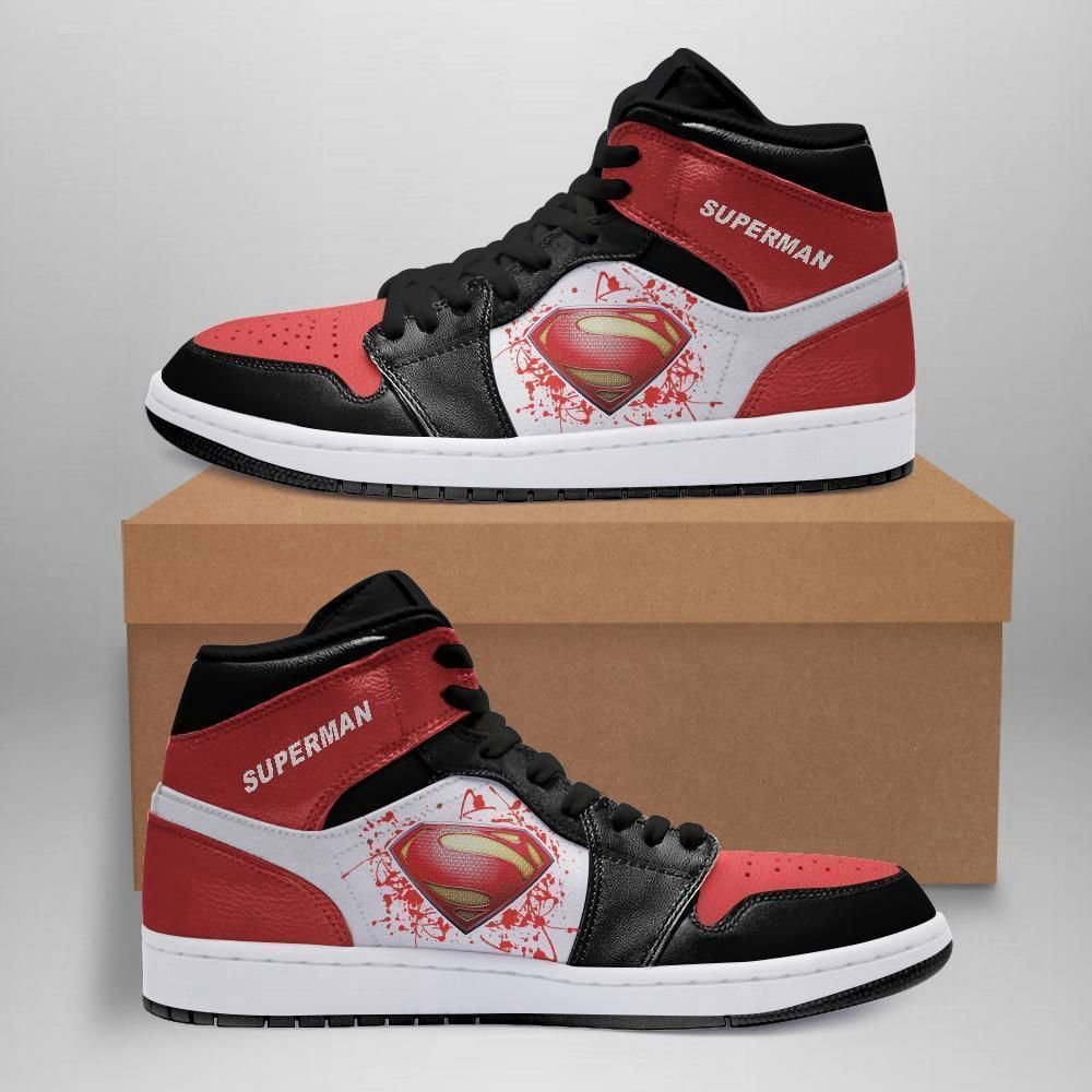 Superman Dc Comics Air Jordan Sneakers Team Custom Design Shoes Sport Eachstep Gift For Men And Women Superman Dc Comics Air Jordan Sneakers Team Custom Design Shoes Sport Eachstep Gift For Men And Women