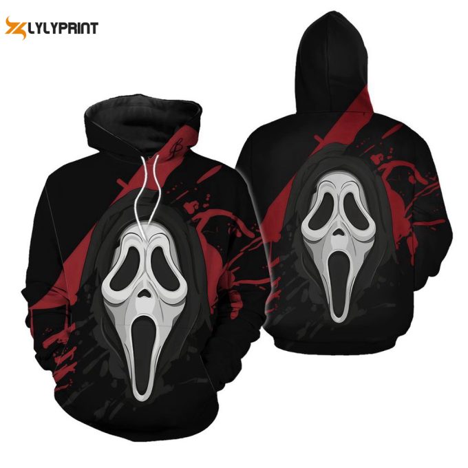 10 Designs The Ghost Face 3D Hoodie
