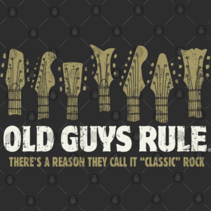 Old Guys Rule Classic Rock T-Shirt: Timeless Style for Music Enthusiasts