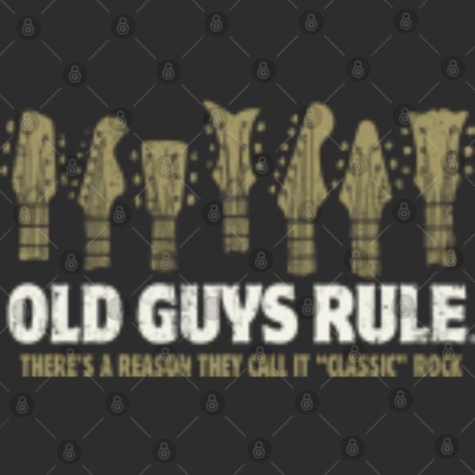 Old Guys Rule Classic Rock T-Shirt: Timeless Style for Music Enthusiasts
