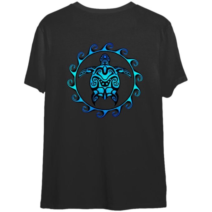Tribal Hawaiian Maori Sun Sea Turtle T-Shirt: Authentic Island Design for a Stylish Look