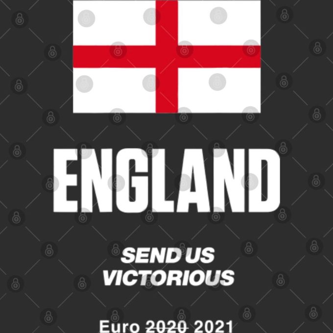 Show Your Support with Euro 2021 England Flag Double Sided T-Shirt