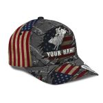 Personalized Name Bull Riding Classic Cap American Bull Rider Ver 2 Printed Baseball Cap Gift