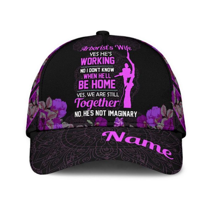 Arborist’s wife purple classic cap Printed Baseball Cap Gift