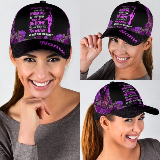Arborist’s wife purple classic cap Printed Baseball Cap Gift