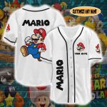 Super Mario Shirt, Super Mario Baseball Jersey, Mario Jersey Shirt