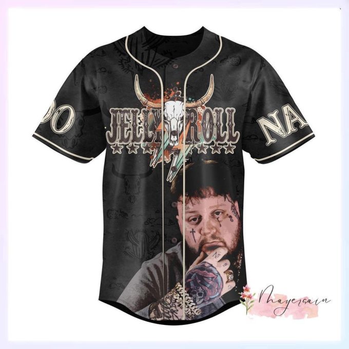 Jelly Roll Baseball Jersey Shirt, Custom Jelly Roll Jersey
