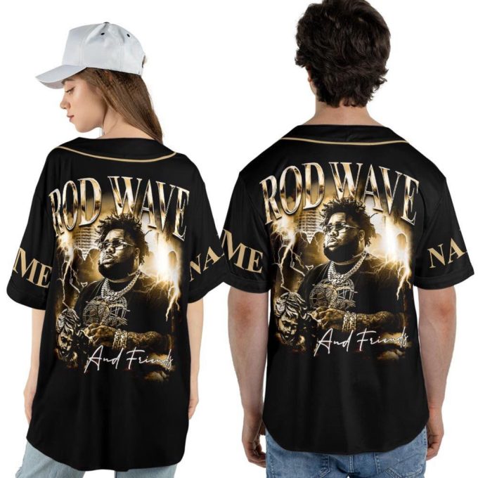 Customized Rod Wave and Friends Signature Baseball Jersey