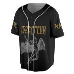 Custom Name LED ZPELIN Rock Band Baseball Jersey