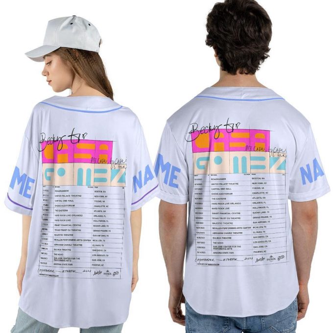 Custom Name Becky G 2023 Tour Baseball Jersey