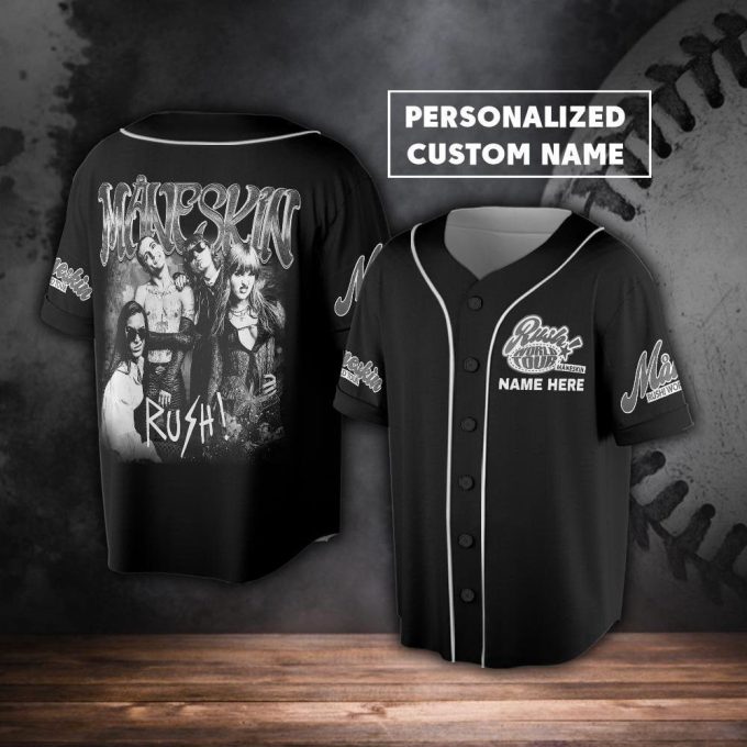 Custom Name Maneskin 2023 Tour Baseball Jersey
