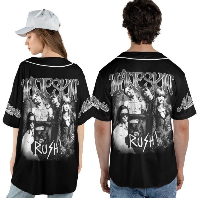 Custom Name Maneskin 2023 Tour Baseball Jersey