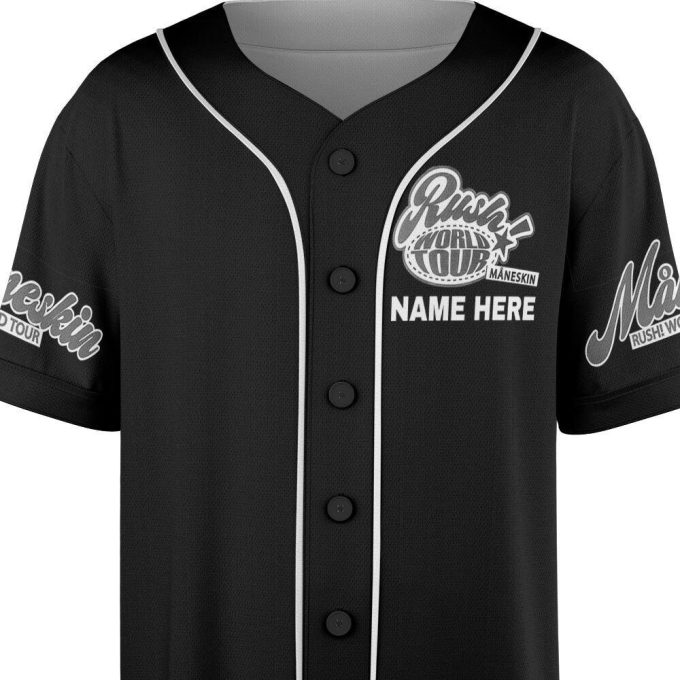 Custom Name Maneskin 2023 Tour Baseball Jersey