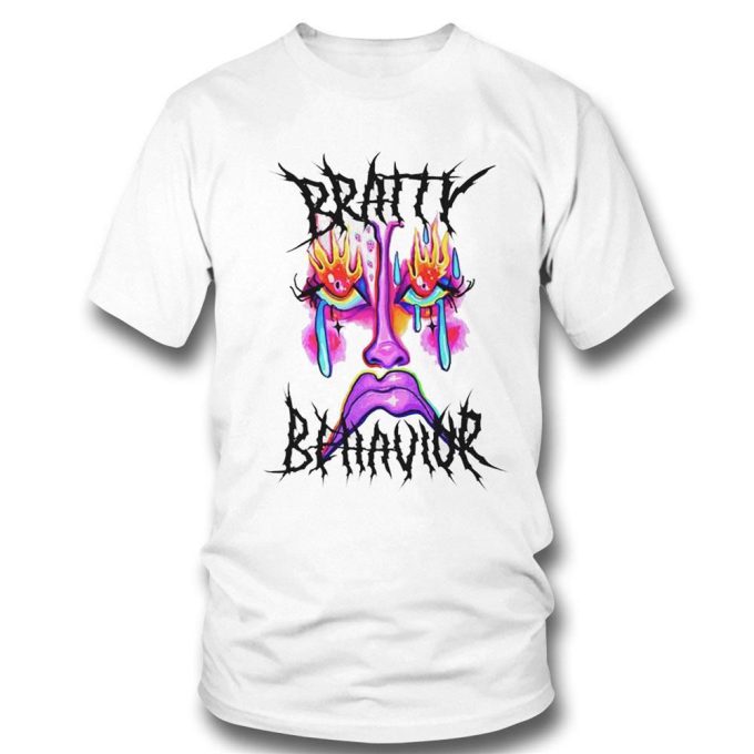 Official Bratty Behavior Face Art T-Shirt For Men Women Gift for Men and Women