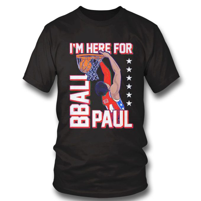 Official Im Here For Bball Paul Reed Gift for Men Women