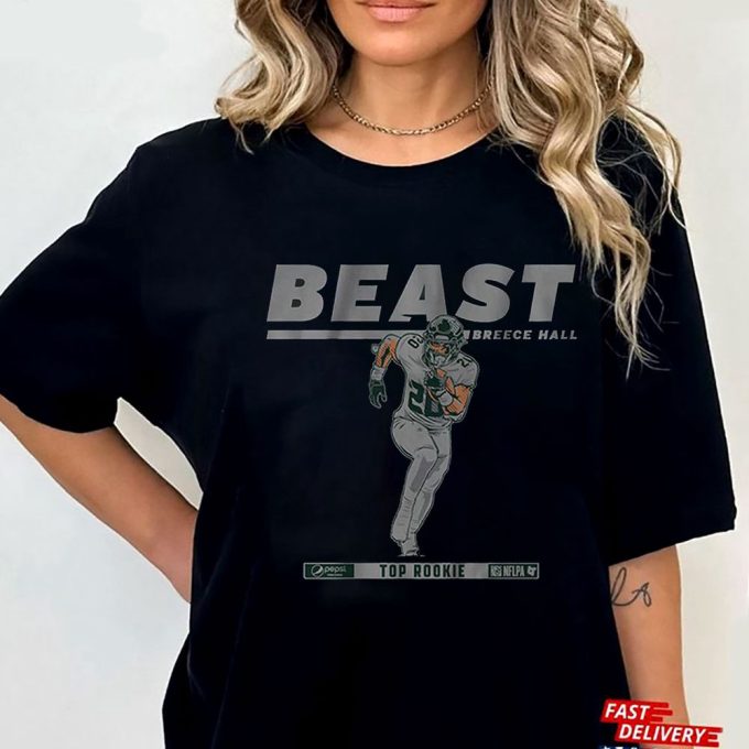 Official Breece Hall Beast Pepsi Top Rookie Gift for Men Women