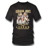 Official Indiana Jones The Man The Myth The Legend Thank You For The Memories Signatures  T-Shirt  Ladies Tee For Men And Women Gift for Men Women