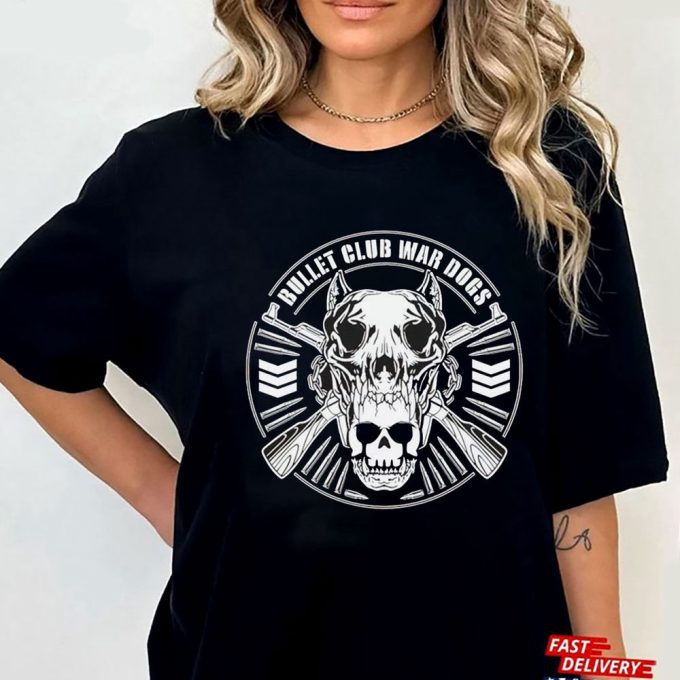 Bullet Club War Dogs Skull T-shirt Hoodie Gift for Men and Women