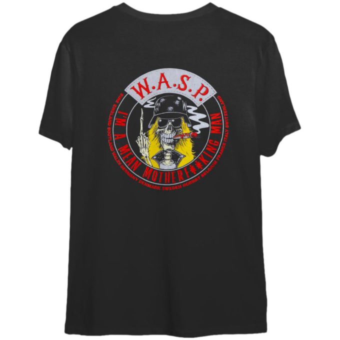 vintage 1989 WASP I’m A Mean Motherfucking Man Shirt Gift for Men and Women