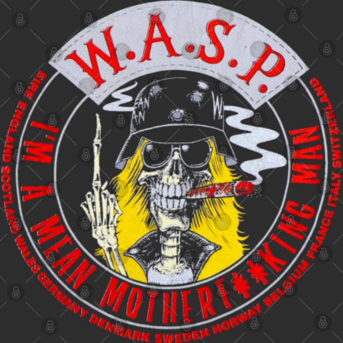 vintage 1989 WASP I’m A Mean Motherfucking Man Shirt Gift for Men and Women