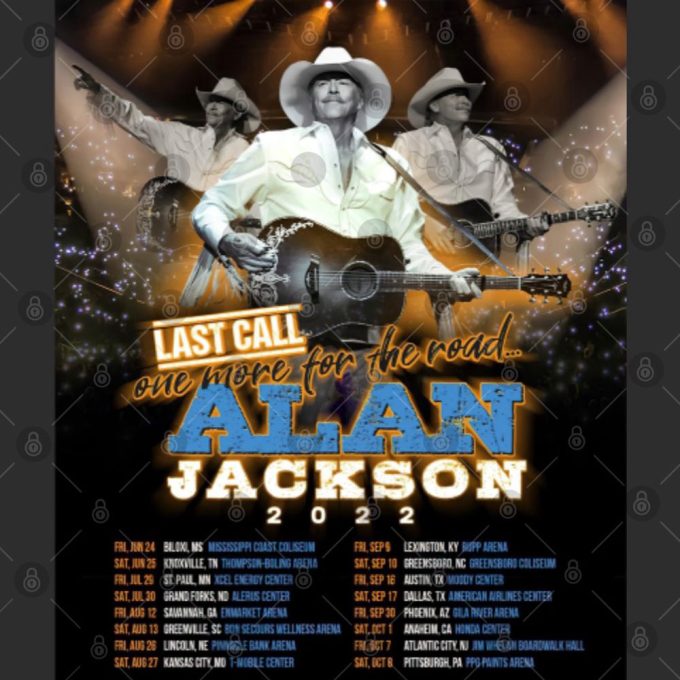 Alan Jackson Last Call One More For The Road Tour 2024, Alan Jackson The last call shirt Gift for Men and Women