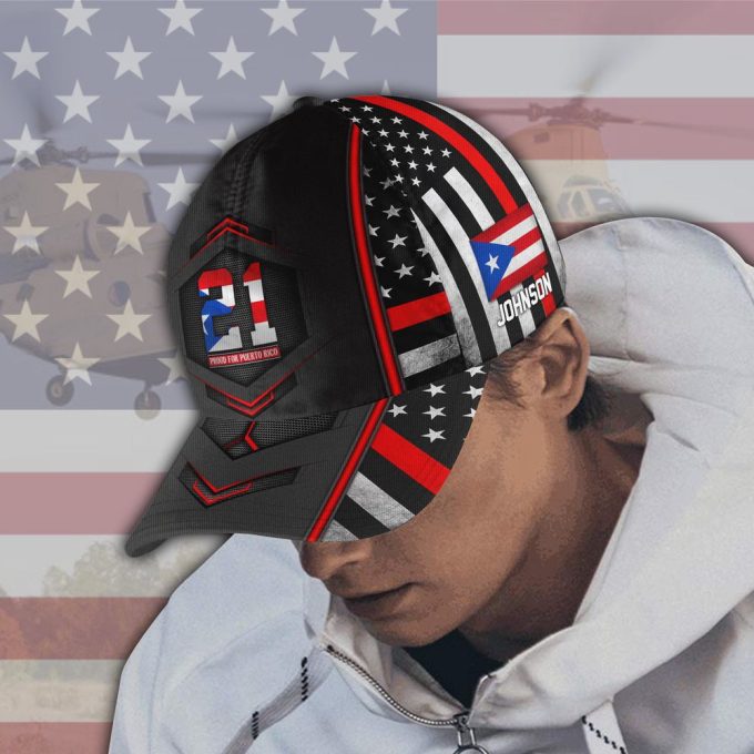 21 Proud For Puerto Rico Hat Cap Custom Cap All Over Printed