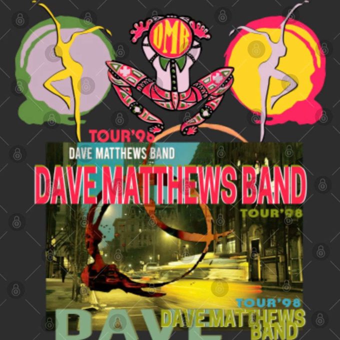 Authentic Dave Matthews Band 1998 Tour T-Shirt: Before These Crowded Streets