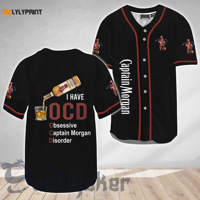 Captain Morgan I Have OCD Baseball Jersey