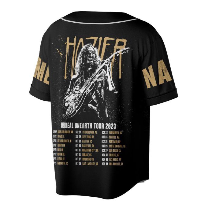 Custom Name Hozier 2023 Tour Baseball Jersey, Unreal Unearth Concert Tickets