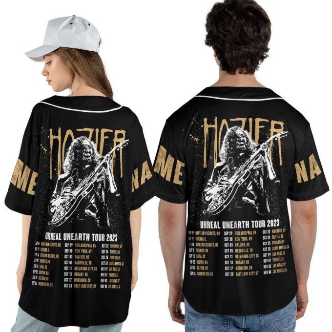 Custom Name Hozier 2023 Tour Baseball Jersey, Unreal Unearth Concert Tickets