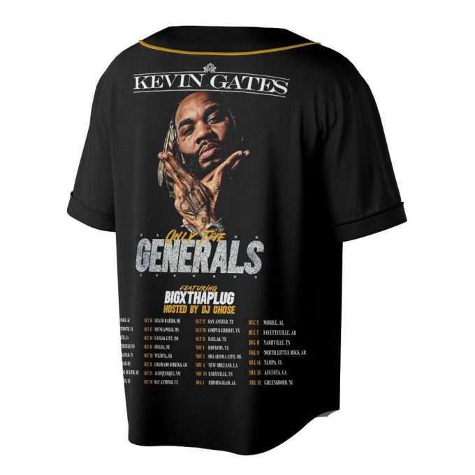Custom Name KG Music Baseball Jersey, Only The Generals Tour 2023