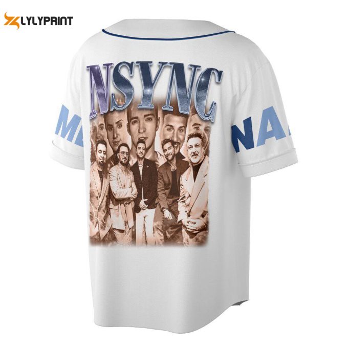 Custom Name NSYNC 2023 Baseball Jersey, NSYNC Boy Band Forever Christmas