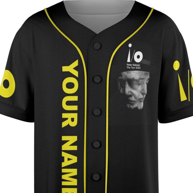 Custom Name Peter Gabriel 73rd Anniversary 1950-2023 Tour Music Baseball Jersey