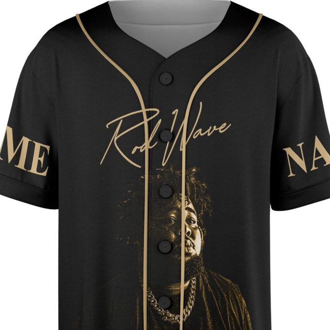 Custom Name Rod Wave 2023 Tour Baseball Jersey
