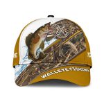 Personalized Walleye Fishing Hat with Custom 3D Design – Perfect Gift
