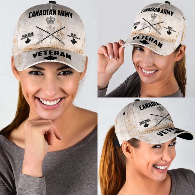 Personalized Canadian Army Classic Cap – Custom Name XT Baseball Cap Gift