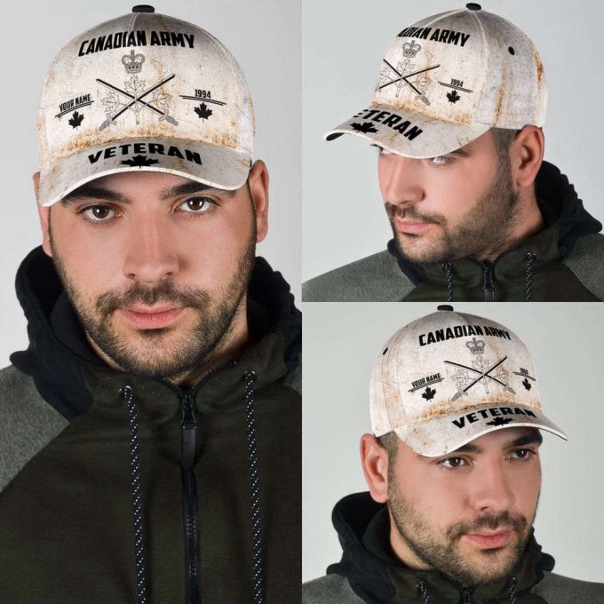 Personalized Canadian Army Classic Cap – Custom Name XT Baseball Cap Gift