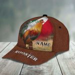 Custom Rooster 3D Printed Cap – Personalized Design Gift