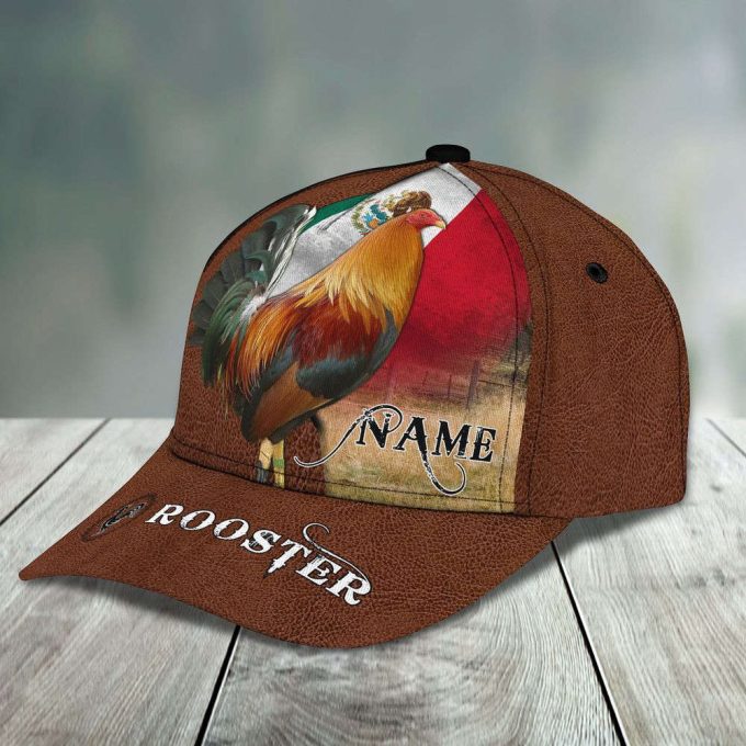 Custom Rooster 3D Printed Cap – Personalized Design Gift