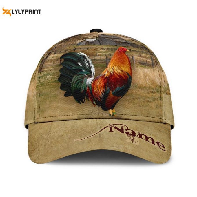 Custom Rooster Cap – Unique 3D Printed Personalized Hat Gift