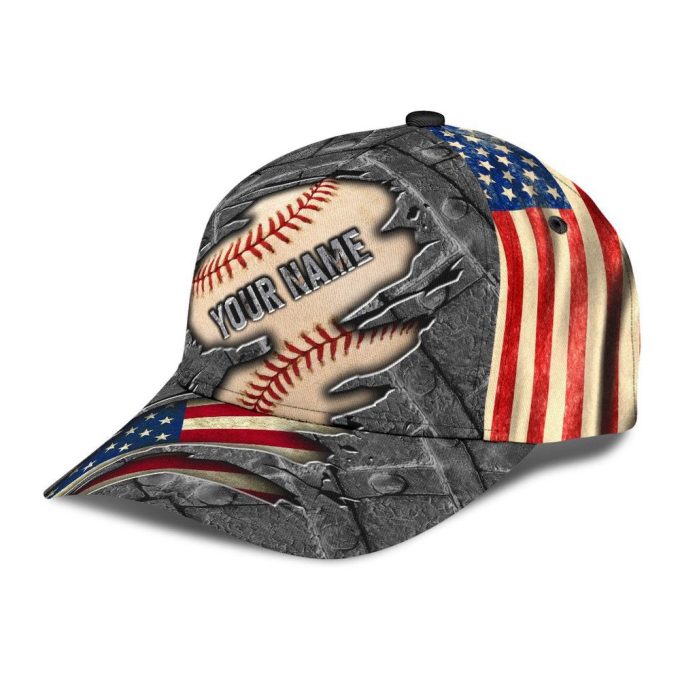 Customize Name Baseball Lover All Over 3D Design Print Cap MH20042106 Printed Baseball Cap Gift