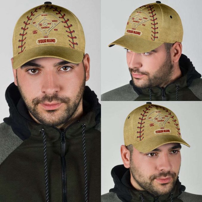 Customize Name Baseball Lover All Over 3D Design Print Cap NTN15042101 Printed Baseball Cap Gift