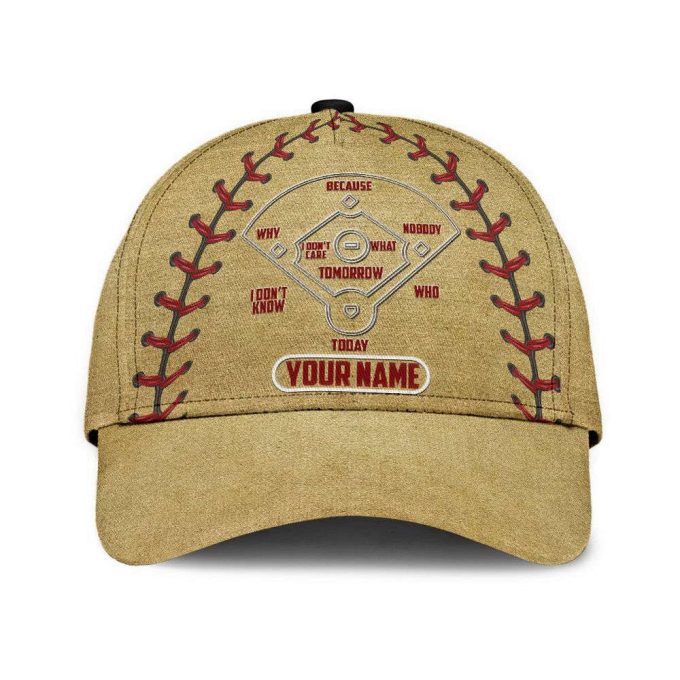 Customize Name Baseball Lover All Over 3D Design Print Cap NTN15042101 Printed Baseball Cap Gift