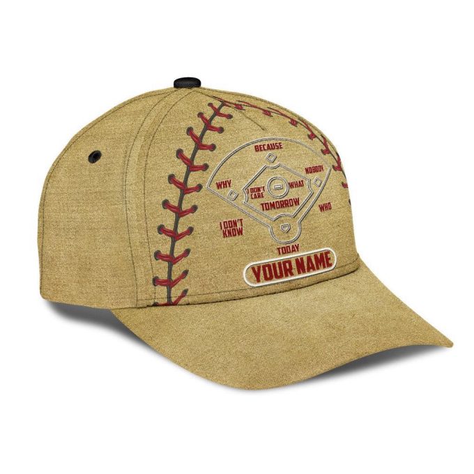 Customize Name Baseball Lover All Over 3D Design Print Cap NTN15042101 Printed Baseball Cap Gift