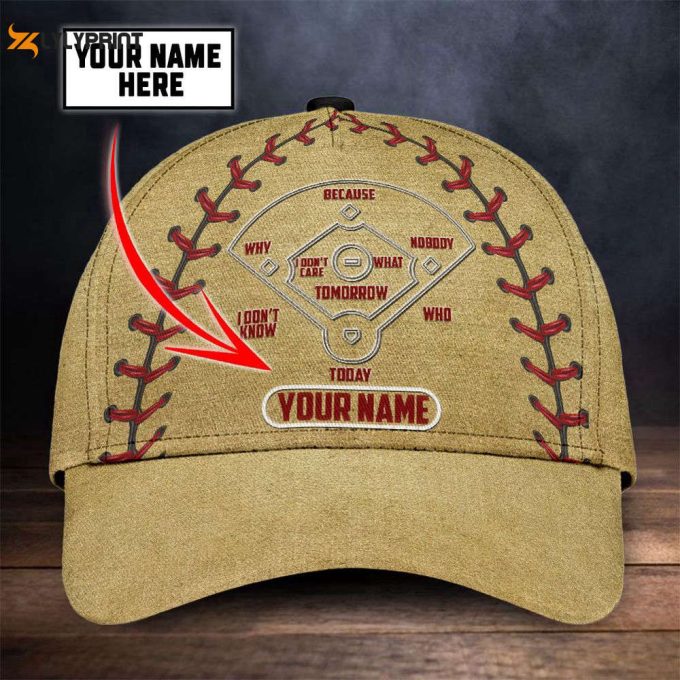 Customize Name Baseball Lover All Over 3D Design Print Cap NTN15042101 Printed Baseball Cap Gift