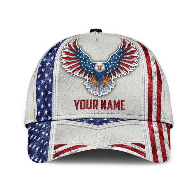 Customize Name US Eagle All Over 3D Design Print Cap SN20042103 Printed Baseball Cap Gift