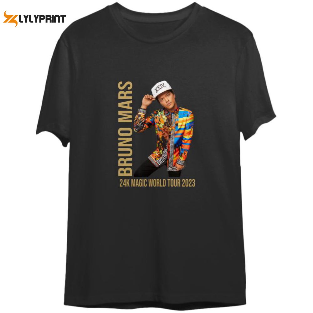 Get Ready for Bruno Mars 24K Magic World Tour 2023 with Unisex T-shirt Get Ready for Bruno Mars 24K Magic World Tour 2023 with Unisex T-shirt