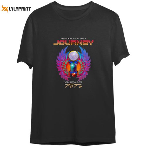 Journey 2023 Freedom Tour T-Shirt Featuring Special Guest ToTo: Get Yours Now!